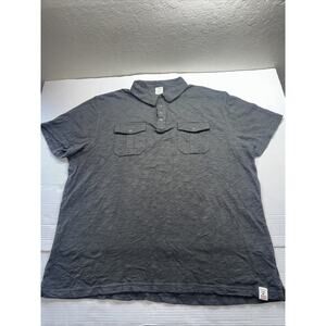 Lucky Brand Polo Shirt Mens XL Extra Large Blue True Indigo